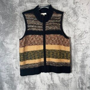 Multicolor Striped Sweater Vest